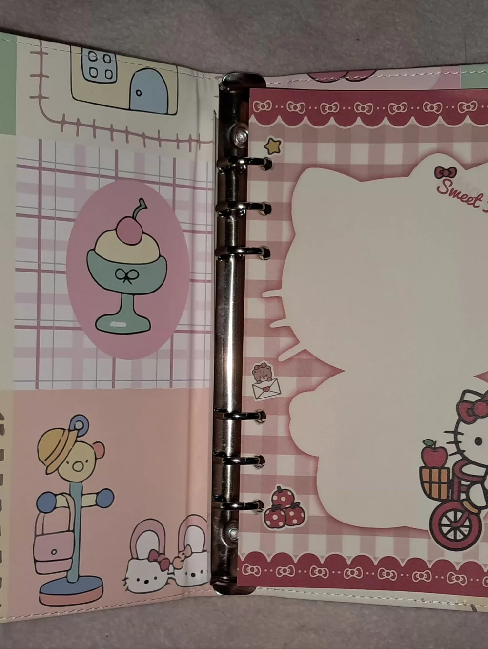 New! Hello Kitty A5 Soft Cover Bonder Notebook
